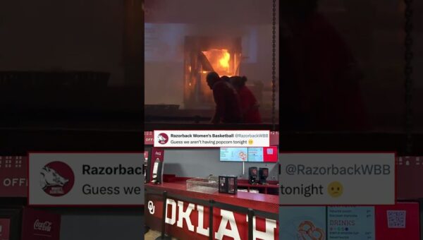 Arkansas-Oklahoma Game Delayed by Fiery Popcorn Machine