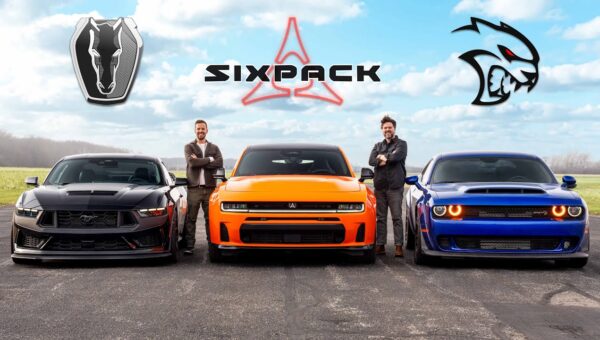 Charger Sixpack vs. Mustang Dark Horse vs. Hellcat: Drag Race!