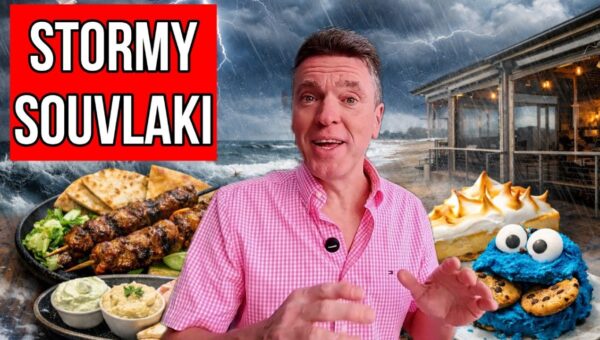 Melbourne Storm Can’t Dampen Greek Feast at Beach Coma