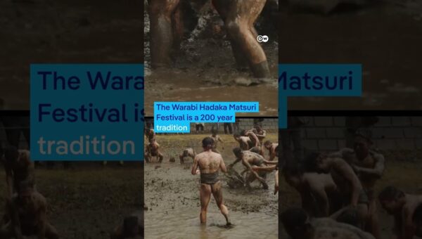 Men Battle in Mud for Bountiful Harvest at Japanese Festival