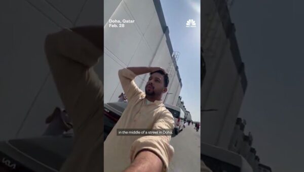 Missile Debris Strikes Doha Street, Sparking Alarm