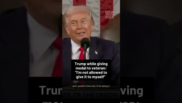 Trump Jokes About Receiving Medal of Honor