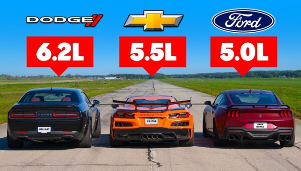 V8 Supremacy Tested: Mustang, Corvette, and Demon Drag Battle