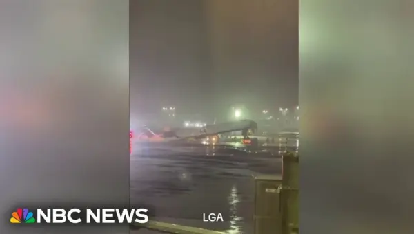 Air Canada Jet Collides With Fire Truck at LaGuardia, 4 Injured