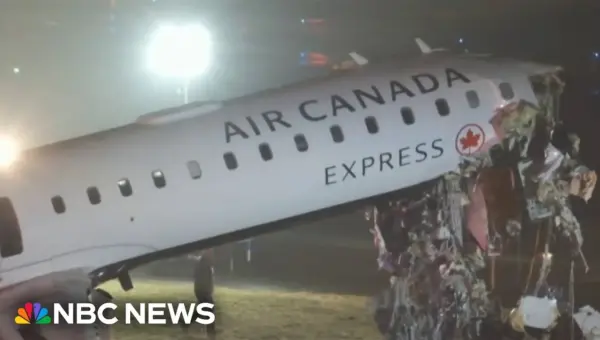 Air Canada Plane Collides With Truck at LaGuardia, Pilot, Co-Pilot Dead