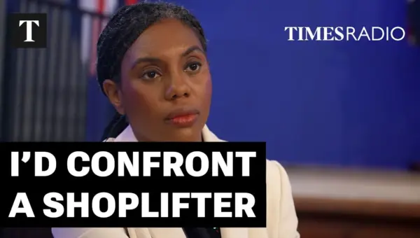 Badenoch Pledges Action on Shoplifting, Criticizes PM’s ‘Terrified’ Stance