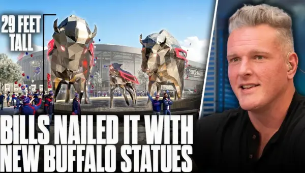 Bills Unveil GIANT Bison Statues at New Stadium