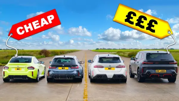 BMW M Cars Drag Race: Budget vs. Billionaire Speed