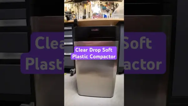 Clear Drop Compactor Turns Plastic Trash Into Bricks