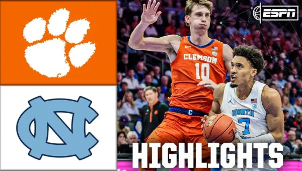 Clemson Edges UNC 80-79 in ACC Quarterfinal Thriller