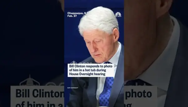 Clinton Addresses Hot Tub Photo During Oversight Hearing