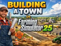 Farming Sim Town Build Begins: Homestead & Municipal Hub Established