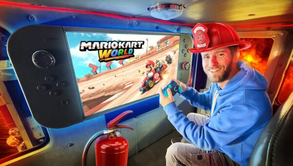 Fire Truck Transformed into Ultimate Gaming Rig