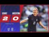 Heaps, Shaw Strike: USWNT Dominates Argentina 2-0