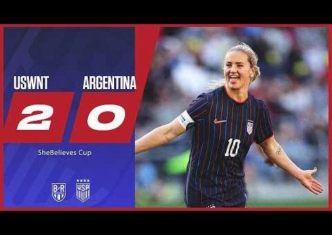 Heaps, Shaw Strike: USWNT Dominates Argentina 2-0