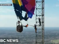 Hot Air Balloon Crash: Rescuers Save 2 From Cell Tower Perch
