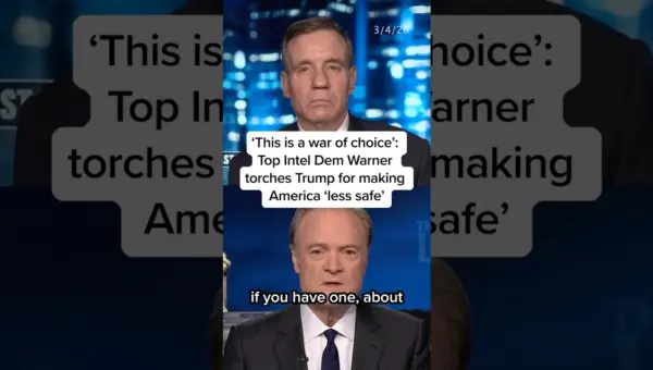 Intel Chief Warner Slams Trump: “War of Choice” Made US Less Safe