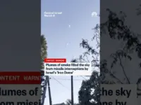 Iron Dome Intercepts Missiles, Blazing Skies Over Israel