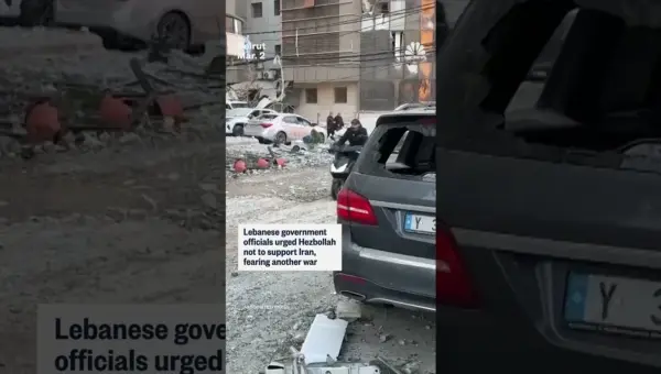 Israel Strikes Lebanon After Hezbollah Missile Barrage