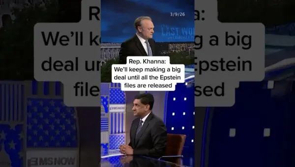 Khanna Vows Continued Fight for Epstein File Release