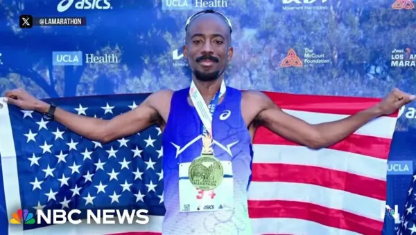Martin Wins L.A. Marathon by Hundredth of a Second