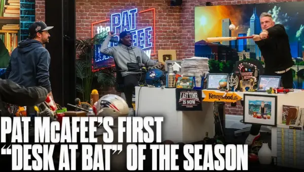 McAfee Nearly Wrecks Studio Swinging For Opening Night!