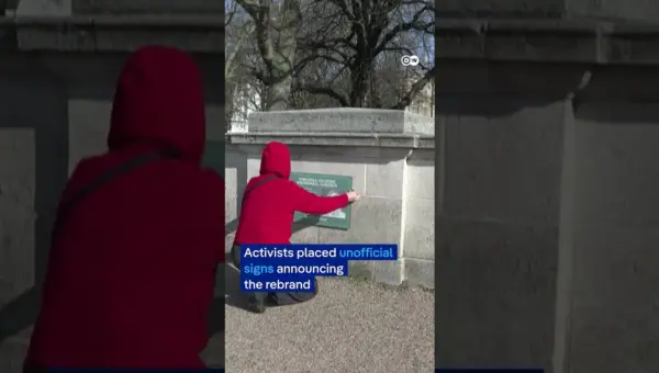 Palace Green Renamed by Activists Honoring Epstein Victim