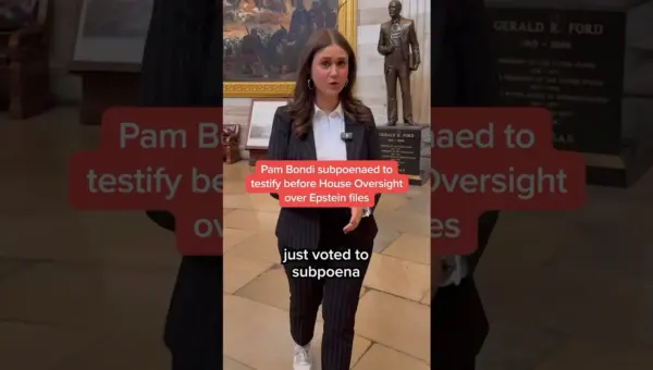 Pam Bondi Subpoenaed in Epstein Probe by House Oversight