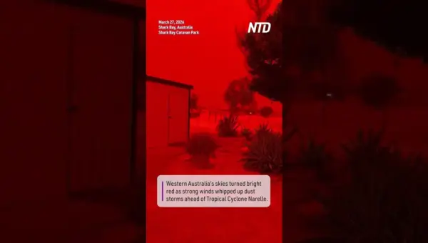 Red Skies Signal Cyclone’s Fury in Australia