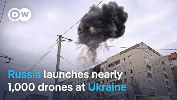 Russia Unleashes Massive Drone Swarm on Ukraine