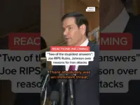 Scarborough Slams Rubio, Johnson on Iran Attack Justifications