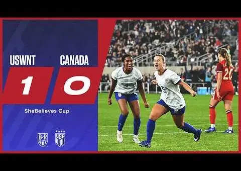 Sentnor Scores! USWNT Edges Canada 1-0 in SheBelieves Cup
