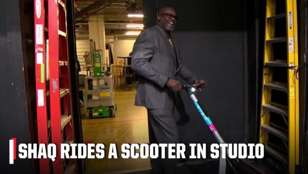 Shaq’s Scooter Stunts Steal the Show on Inside the NBA