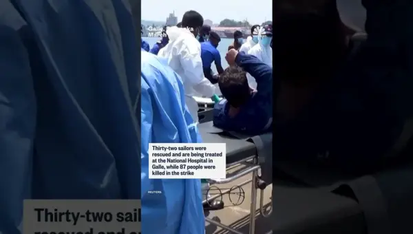 Sri Lankan Navy Rescues Iranian Sailors From Sinking Ship