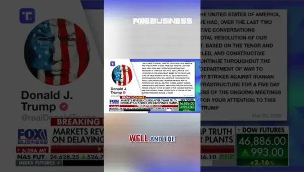 Stocks Surge 1900 Points on Trump’s Iran Deal Pause