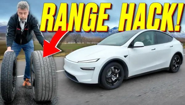Tesla Model Y Gains Range With Spare Tire Swap