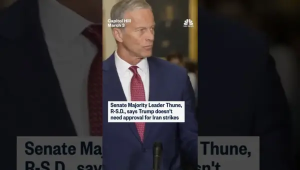 Thune: President Has Authority for Iran Strikes, No Congress Approval Needed