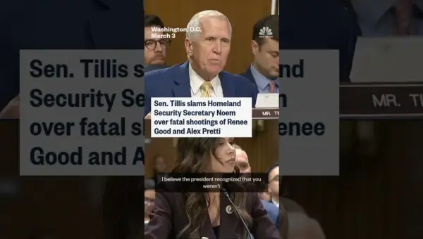 Tillis Blasts DHS Chief Over Fatal Shootings of Good and Pretti