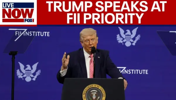 Trump Boasts Military Might, Slams Iran at Investment Summit