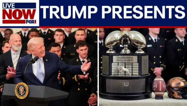 Trump Honors Navy Football, Praises Military Strength