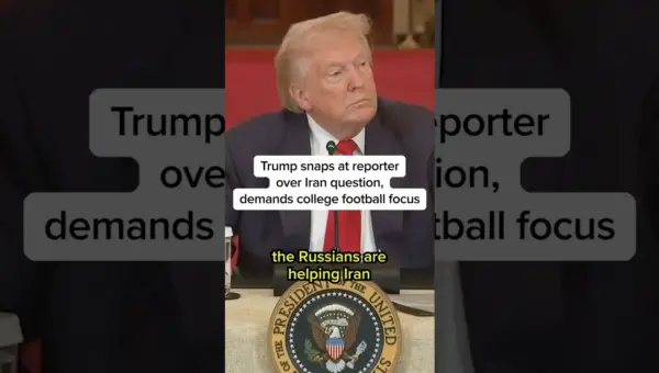 Trump Pivots to Football, Dismisses Reporter’s Iran Query