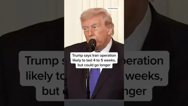Trump Predicts Iran Operation Lasting Weeks, Cites Rapid Progress