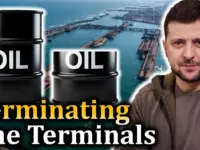 Ukraine Hits Oil Terminals, Halting 40% of Exports