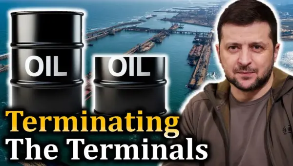 Ukraine Hits Oil Terminals, Halting 40% of Exports