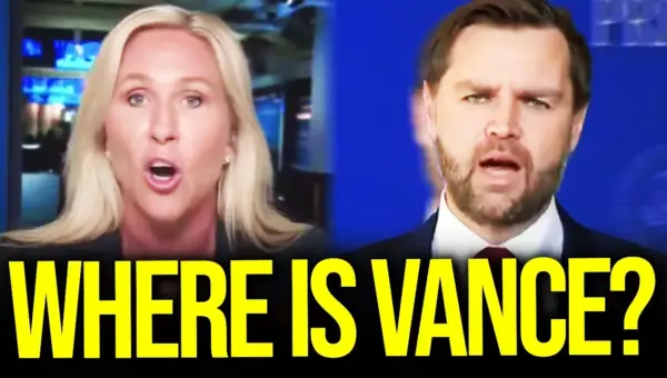 Vance Vanishes as Greene Calls Out GOP’s War Funding Hypocrisy