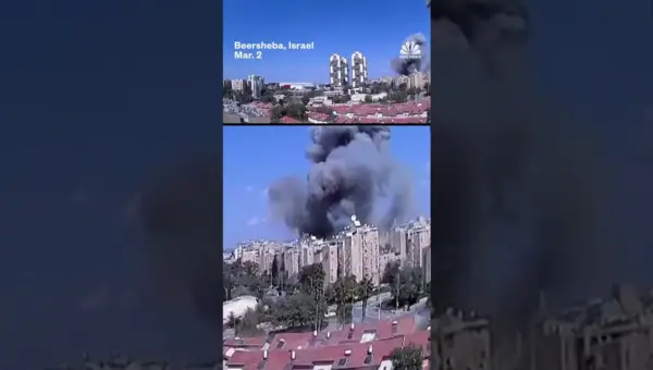 Video Captures Moment Iran Missile Strikes Israeli Building