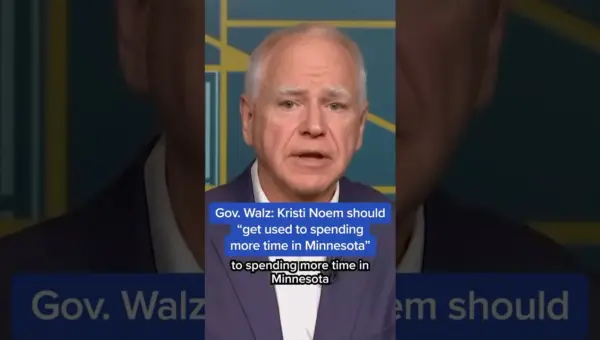 Walz Mocks Noem: ‘Get Used to Minnesota’ Amid Trump Fallout