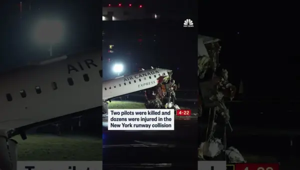 Air Canada Plane Collides With Vehicle at LaGuardia