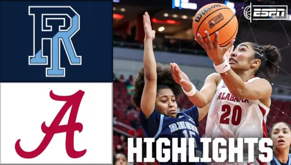 Alabama Rolls Past Rhode Island in NCAA Opener