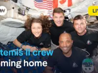 Artemis II Crew Nears Earth Splashdown After Lunar Flyby